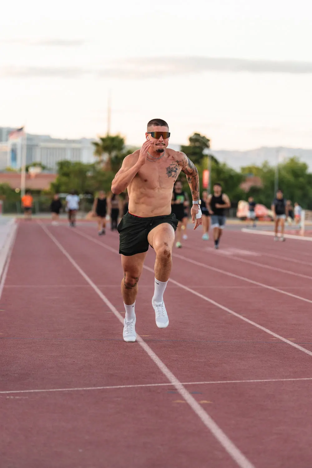 Sprinting on the track